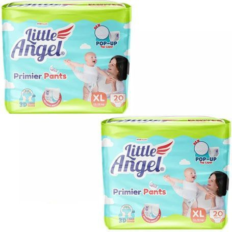 Детские подгузники трусики Little Angel Premier 5 XL от 12 до 15 кг. 20 ...