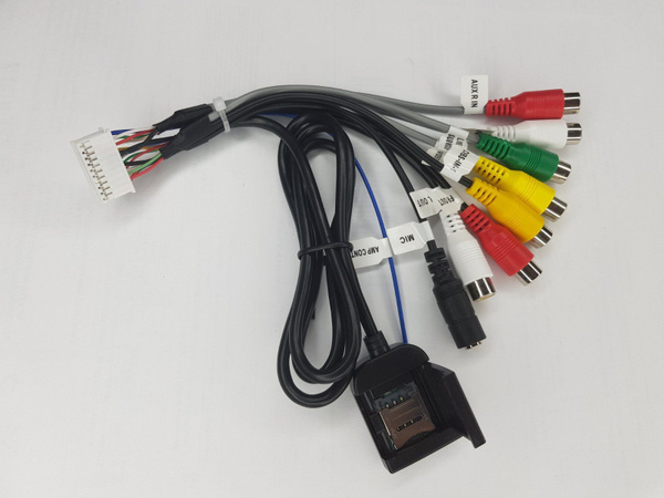 Разъём для автомагнитолы RCA 20 pin слот под сим карту и выход под ...