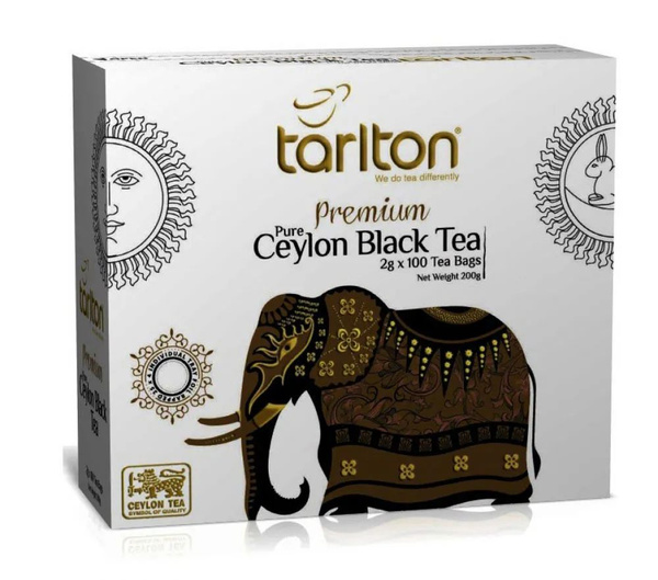 Чай TARLTON 100 пак., Премиальный цейлонский чёрный чай 2г.*100 ...