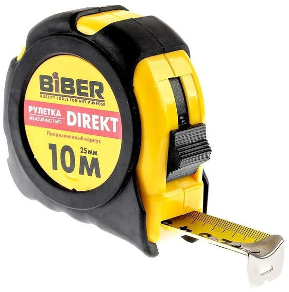 Рулетка Biber 40105 Direkt 10 м/25 мм купить на OZON по низкой цене ...