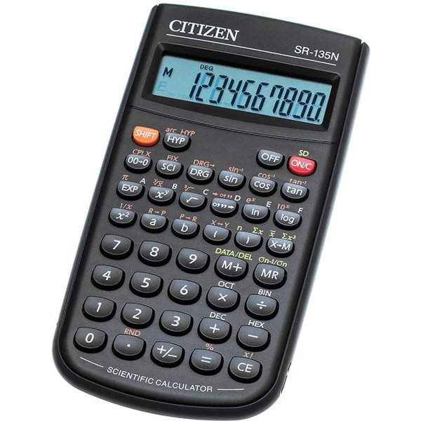 Калькулятор научный Citizen SR135N 8+2-разрядный 128 функций (подходит ...