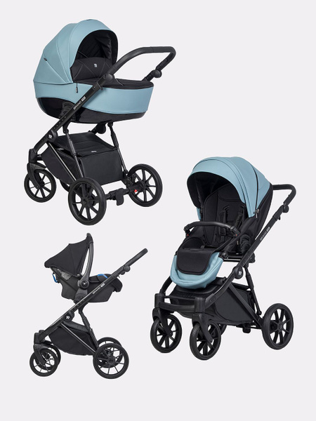 Коляска детская универсальная Riko Brano Pro 3 в 1, 02 Сrystal blue ...