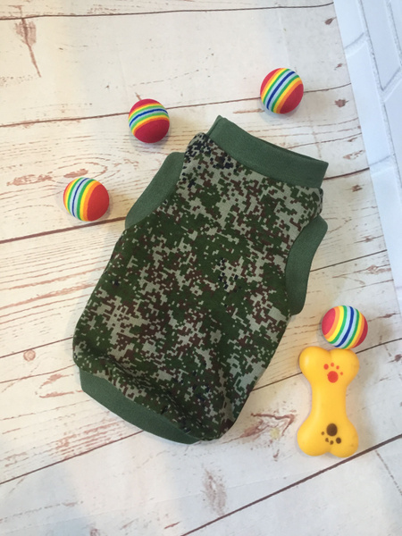 Майка для собак в милитари стиле, футболка для собак - купить с ...