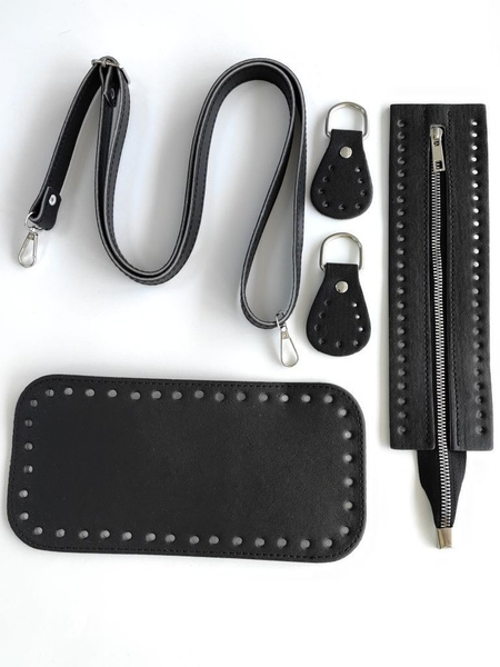 Набор для изготовления сумки из экокожи. Цвет черный - купить с ...