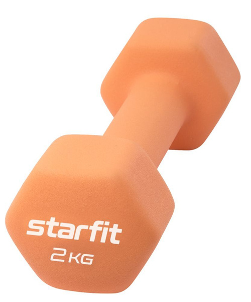 Гантели Starfit УТ-00018831, 1 шт. по 2 кг, оранжевый - купить по ...