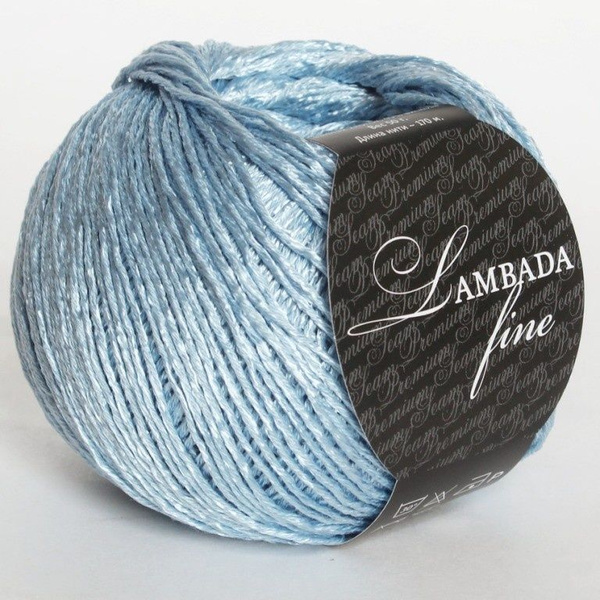 Пряжа Сеам Ламбада Фине 24 голубой Seam Lambada Fine 5шт*50г*170м 55% ...
