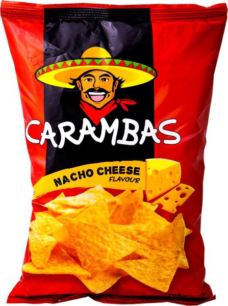 Чипсы кукурузные Carambas Nacho cheese 150г - купить с доставкой по ...