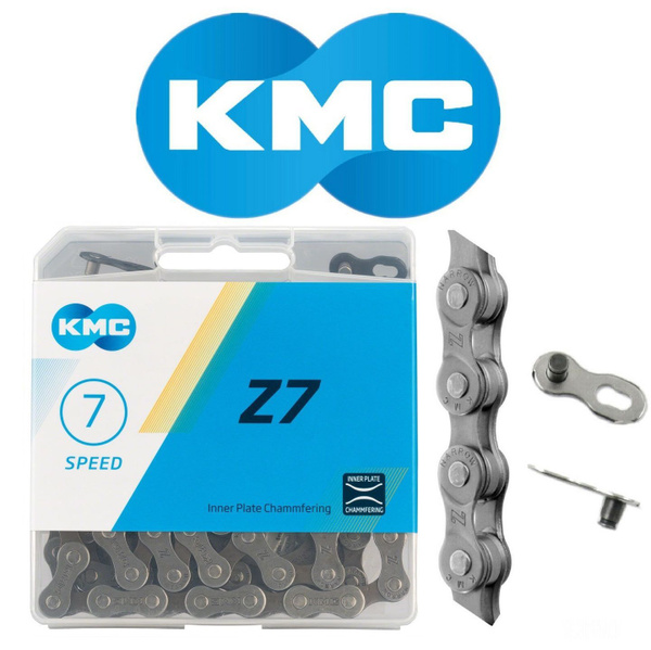 Цепь велосипедная 7 скоростей KMC Z-7, 1/2"х3/32", 116 звеньев, пин 7 ...