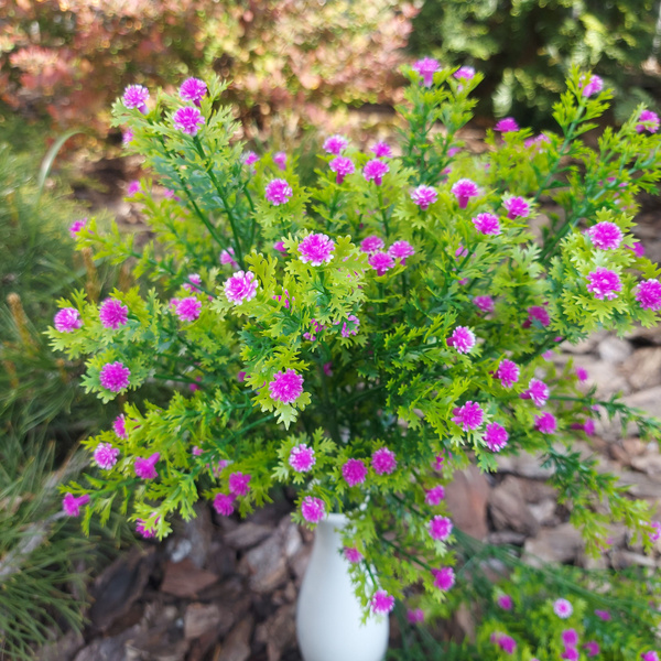 Купить Искусственные цветы гипсофилы фиолетовой 3 шт. / Пластмассовые ...