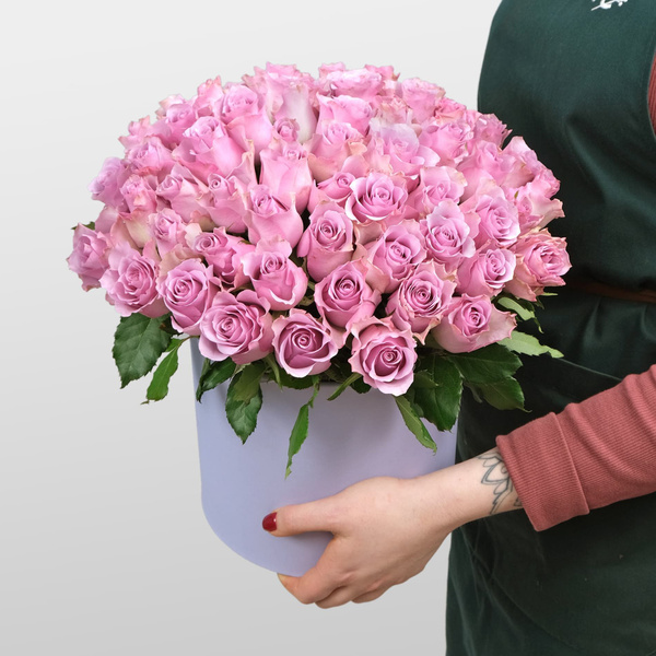 Роза SFLORISTIC, цвет сиреневый, 51 шт купить по выгодной цене в ...