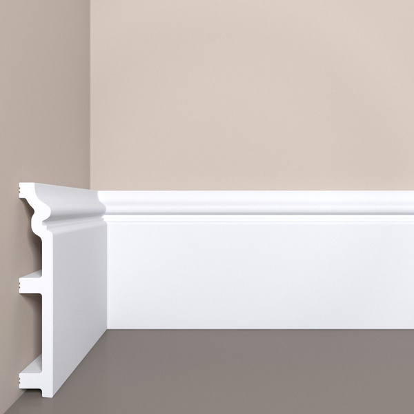 Плинтус напольный Bello Deco П9 Полистирол, размер 2000*140*22 мм 12 шт ...