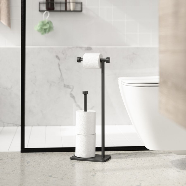 Держатель для туалетной бумаги UMBRA Cappa, 12х20х52 см, черный купить ...