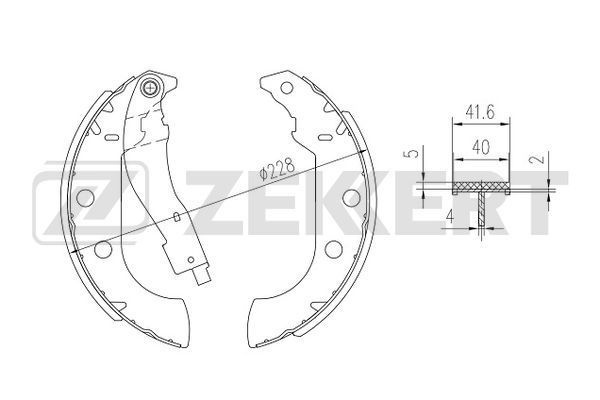 Колодки тормозные Zekkert bk4000 - купить по низким ценам в интернет ...