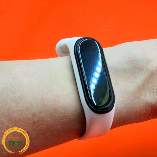 Ремешок белый для часов xiaomi mi band 3, 4, 5, 6, умный фитнет браслет ...