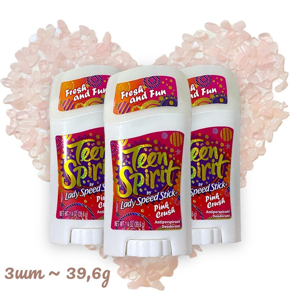 LADY SPEED STICK Дезодорант стик Teen Spirit Pink Crush 39,6 гр. 3 шт ...