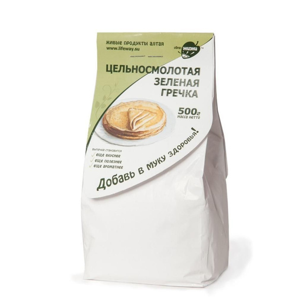 Мука из зеленой гречки цельносмолотая "Образ жизни", 500 г - купить с ...