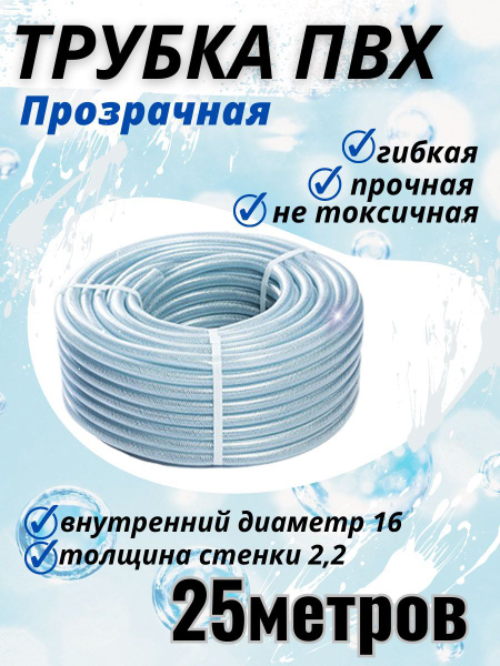 Шланг поливочный WikkiWikki трубка пвх мбс_голубой_светло-зеленый, ПВХ ...