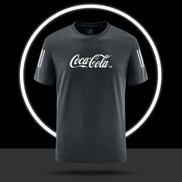 Футболка Coca-Cola, размер 48, цвет серый, 100% Полиэфирное волокно ...