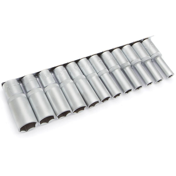 Набор головок 1/2"DR 6-ти гран 12пр удлиненных дюймовых (Дело Техники)