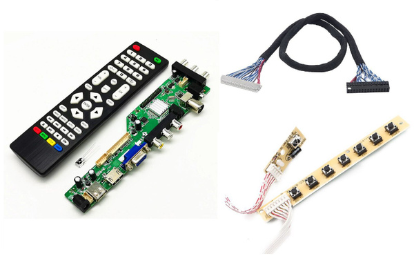 Универсальный TV скалер полный комплект UA36A8C02M4 PA-M4 (DVB-T2) для ...