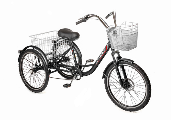 Трехколесный велосипед для взрослых IZH-BIKE Farmer (Фермер) Черный ...