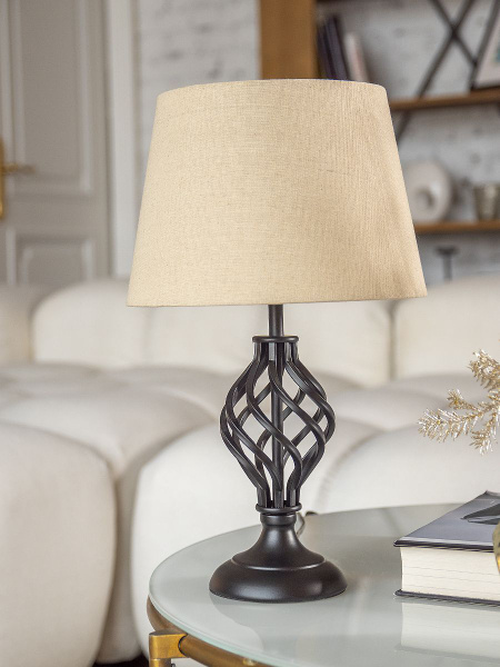 Лампа настольная Лючия 432 "Ковка черная" - купить по низкой цене в ...