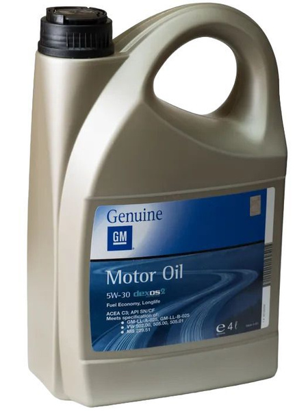 Масло моторное GM Genuine Parts 5W-30 Синтетическое - купить в интернет ...