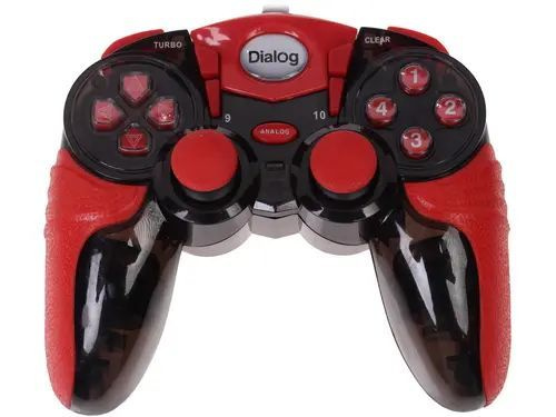 Геймпад Dialog, для Windows, красный, черный - купить по выгодной цене ...