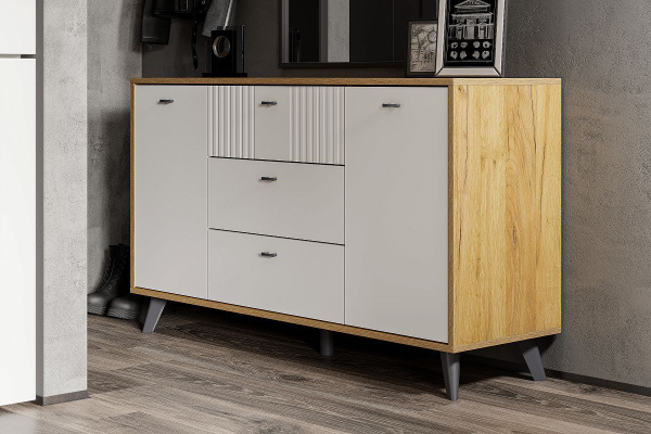 Комод МЕБЕЛЬ SV SV-МЕБЕЛЬ милан, 130.1x40.1x76.1 см, 3 ящ. - купить по ...