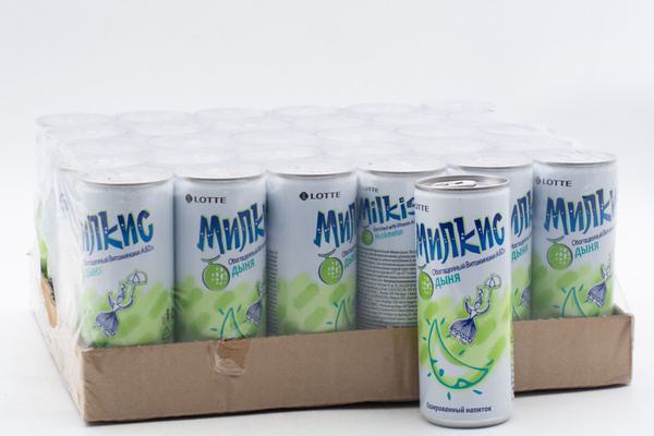 Напиток б/а Милкис Дыня 250 мл / Milkis Melon 250 ml Упаковка 30шт ...