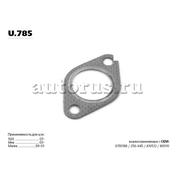 Прокладка приемной трубы FIAT/FORD/RENAULT/ROVER/Subaru - Transmaster ...