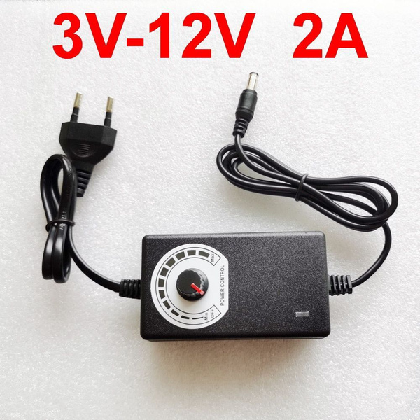 AC Адаптер DC 3V-12V 2A 24W Регулируемый Напряжение 3V 4.5V 5V 6V 7.5V ...