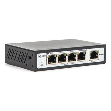 Коммутатор Бастион SKAT PoE-4E-1E PoE Plus, мощность 120Вт, порты: 4 ...