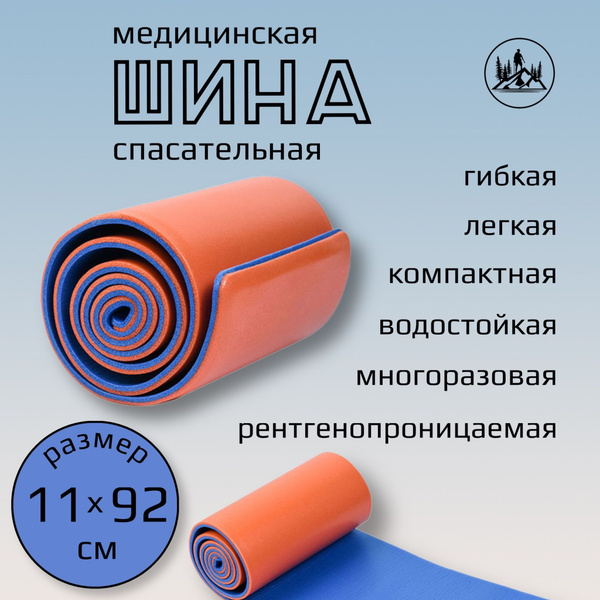 Медицинская шина спасательная 11*92см фиксация при переломе в аптечку ...