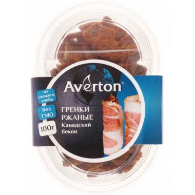 Гренки ржаные 5 шт по 100 г Бекон (коррекс) Averton Snack - купить с ...