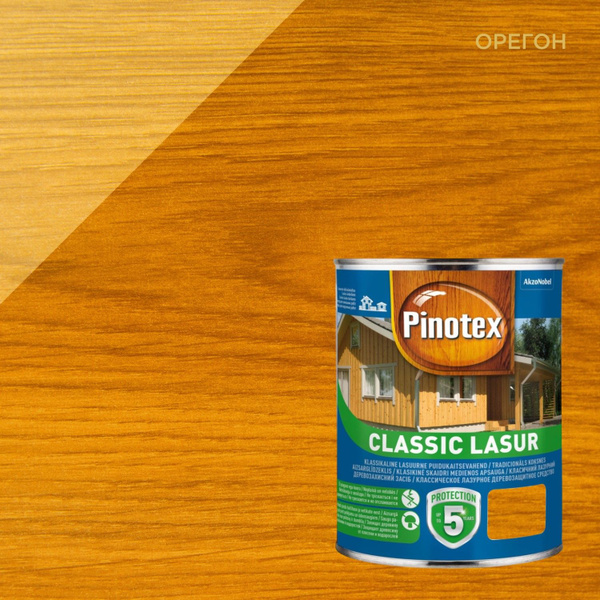 Пропитка деревозащитная Pinotex Classic Lasur (1л) орегон - купить по ...
