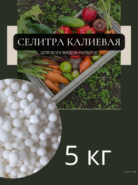 Селитра калиевая 5кг - купить с доставкой по выгодным ценам в интернет ...
