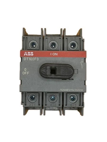 Рубильник ABB OT100F3 3п с рукояткой на DIN рейку 1SCA105004R1001 ...