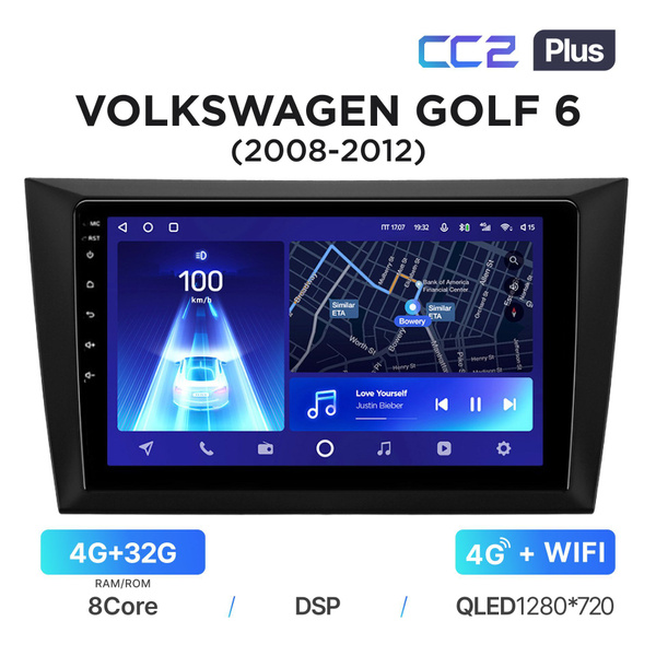 Магнитола Teyes CC2 Plus 4/32 Гб для Volkswagen Golf VI (2008-2012 ...