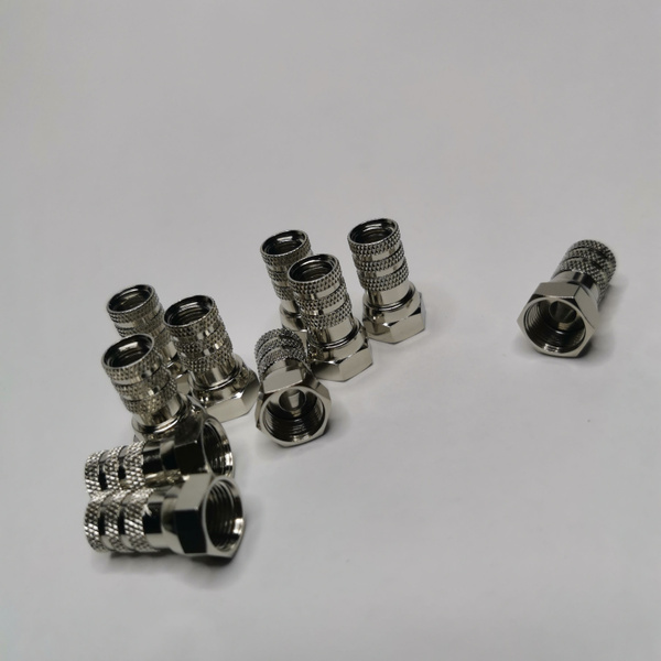 F-разъем (10 шт) для коаксиальных кабелей LANS F113-55 - купить с ...