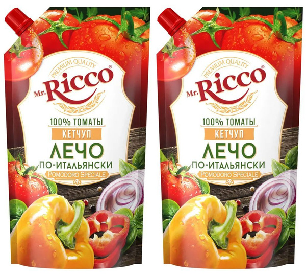 Кетчуп Mr.Ricco Pomodoro Speciale Лечо по-итальянски, 3 уп по 350 г ...
