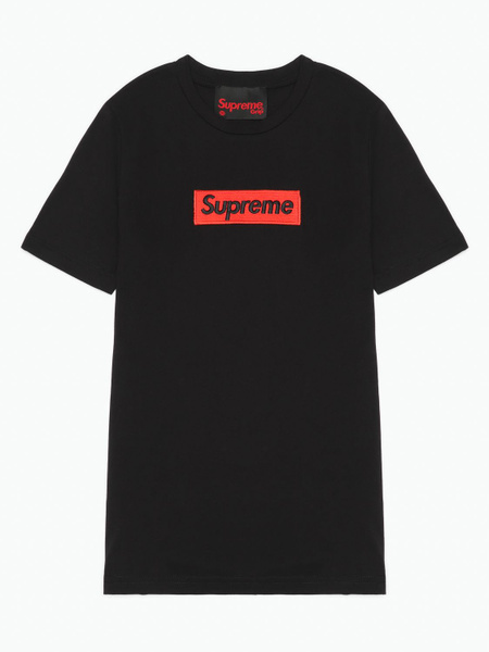 Футболка Supreme, размер 164, цвет черный, хлопок 100% - купить по ...