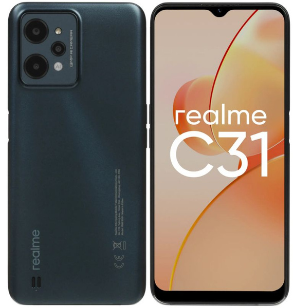 Смартфон realme 6,5" C31 32 ГБ (6042415) зеленый 32 ГБ 3 ГБ Зеленый IPS ...