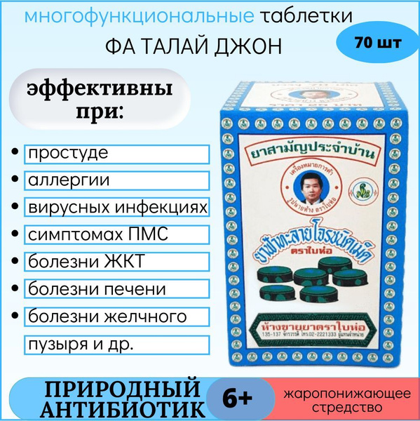 Характеристики Фа Талай Джон Экстракт в капсулах Андрографиса ...