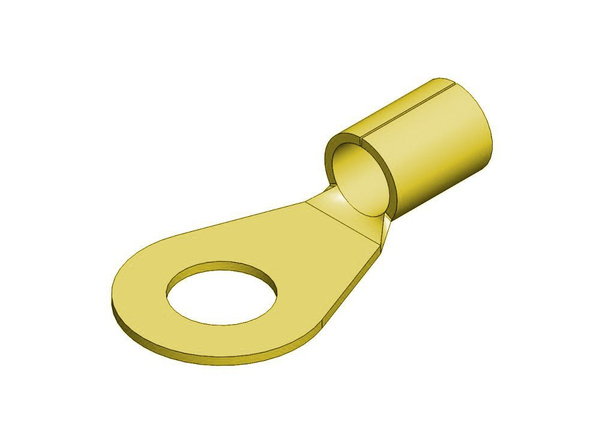 Клемма неизолированная - кольцо d5.2мм 2.5-4кв.мм BK4-05, Hatko ...