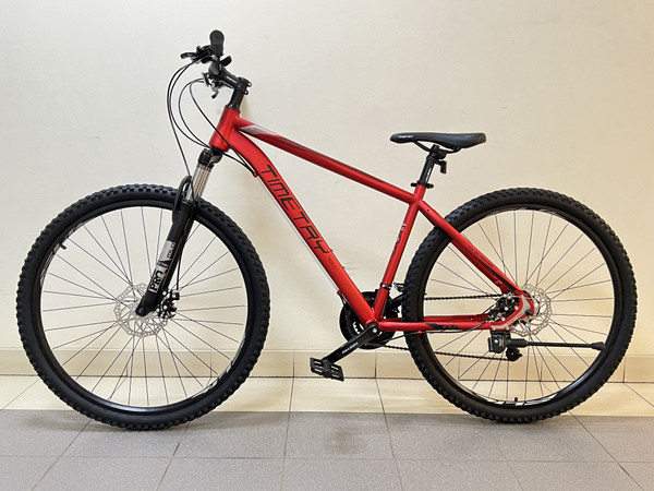 Велосипед горный TIMETRY FT-1 TT095 Красный, 24 скорости 27,5" вилка с ...
