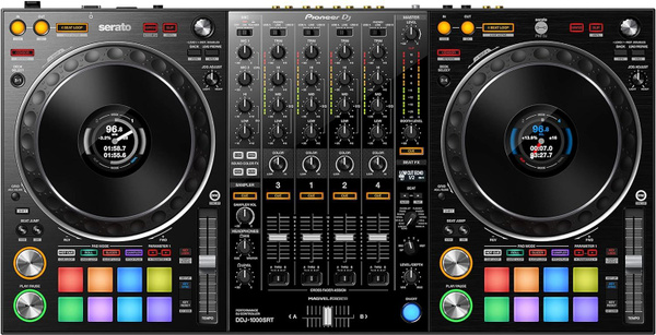 DJ-контроллер начального уровня DDJ-1000 SRT, 4-палубный диджейский ...