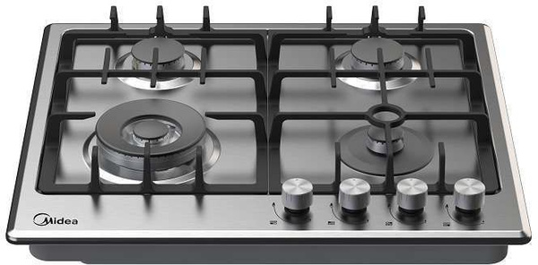 Газовая варочная поверхность Midea MG643TX нержавеющая сталь купить по ...