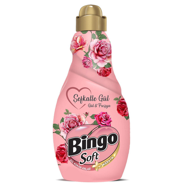 Кондиционер для белья BINGO 1440мл 60 стирок Роза - купить с доставкой ...