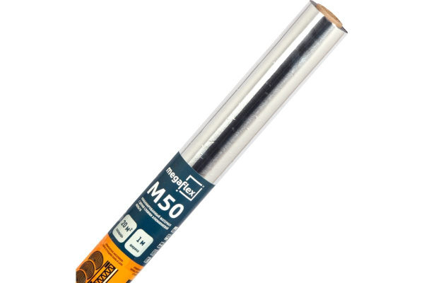 Фольга для бани, сауны алюминиевая негорючая Megaflex М50 1x20м купить ...